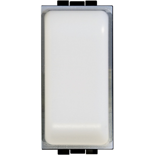 Livinglight - Sinalizador saliente exterior de porta - difusor Branco, 1 módulo