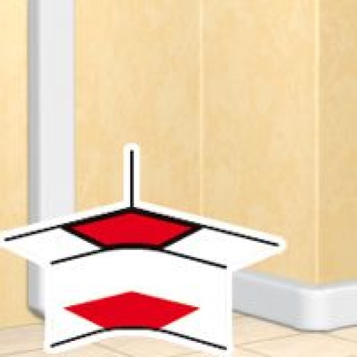 DLP - Ângulo interior 80-100- 50x105 branco