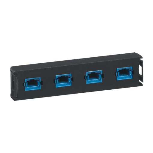 LCS3 - Bloco fibra ótica monomodo com 4 adaptador de ligação MTP