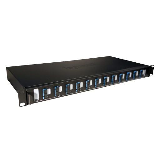 LCS3 - Gaveta abertura deslizante 12 conectores SC duplex monomodo p 24 fibras