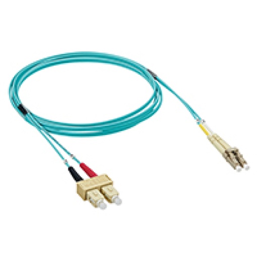 Cordões óticos monomodo OM3 50125 μm SCLC duplex - comprimento 1 m