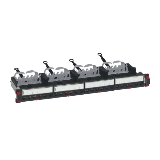 LCS3 - Painel plano com cassetes vazias RJ45 cat. 5e- cat.8 - 19"painel - 1U