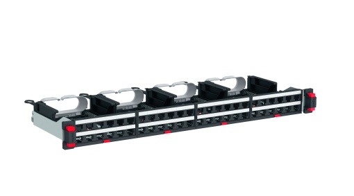 LCS3 - Painel plano de alta densidade para equipar com 48 x RJ45 1U