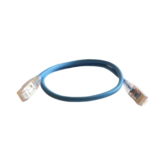 LCS3 - Cordões RJ 45 cat. 6 FUTP impedância blindada 100 Ω -LSZH - azul - 0,5m
