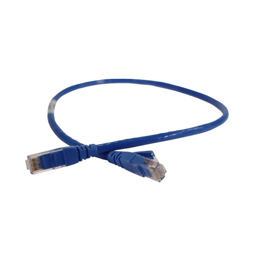 LCS3 - Cordões RJ 45 cat. 6 - UUTP impedância 100 Ω - PVC - azul - 0,5m