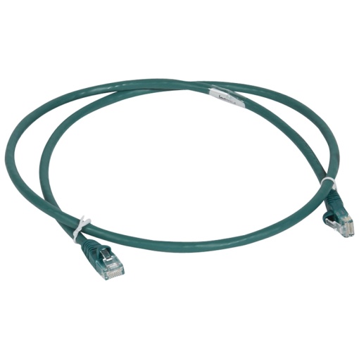 LCS3 - Cordões RJ 45 cat. 6 - UUTP impedância 100 Ω - LSZH - verde - 2m