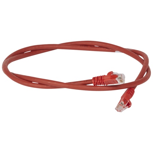 LCS3 - Cordões RJ 45 cat. 6 - UUTP impedância 100 Ω - LSZH - vermelho - 3m