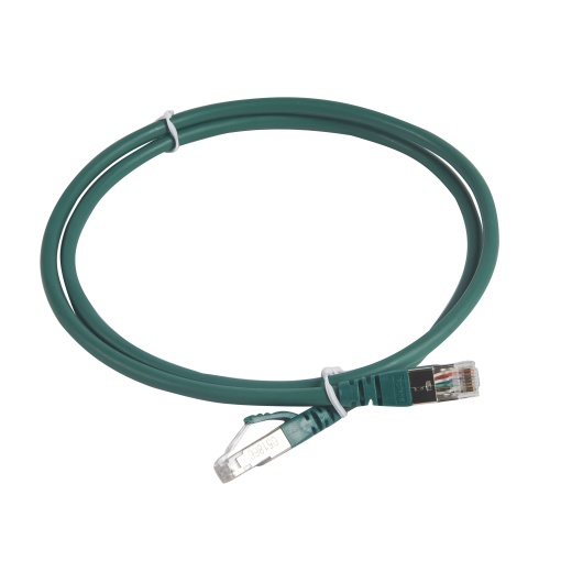 LCS3 - Cordões RJ 45 cat. 6A - SFTP impedância 100 Ω - LSFH - verde - 1m