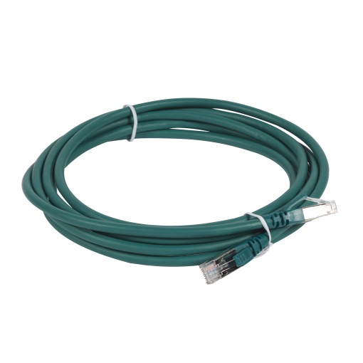 LCS3 - Cordões RJ 45 cat. 6A - SFTP impedância 100 Ω - LSFH - verde - 3m