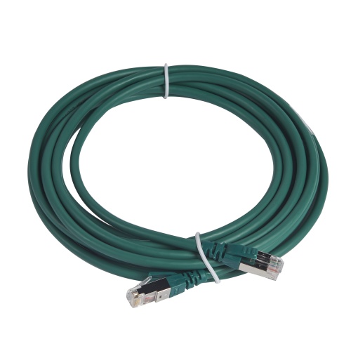 LCS3 - Cordões RJ 45 cat. 6A - SFTP impedância 100 Ω - LSFH - verde - 5m