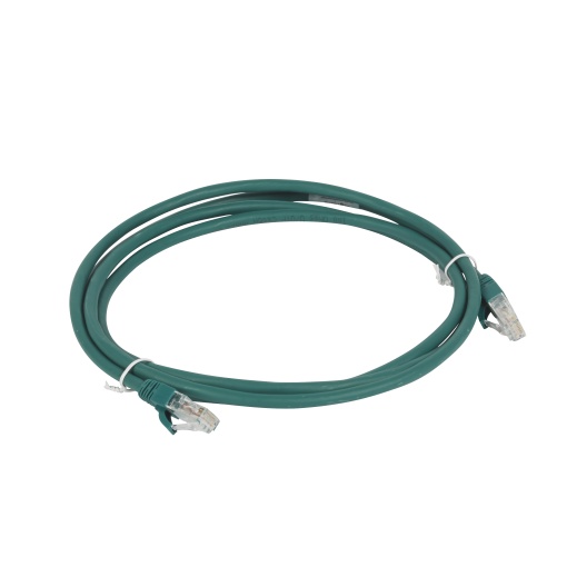 LCS3 - Cordões RJ 45 cat. 6A - UUTP impedância 100 Ω - LSFH - verde - 2m
