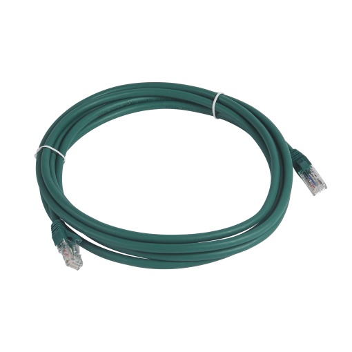 LCS3 - Cordões RJ 45 cat. 6A - UUTP impedância 100 Ω - LSFH - verde - 3m