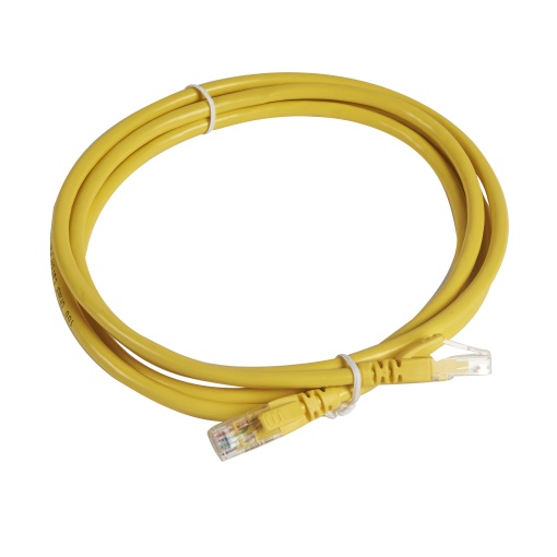 LCS3 - Cordões RJ 45 cat. 6A - UUTP impedância 100 Ω - PVC - amarelo - 2m