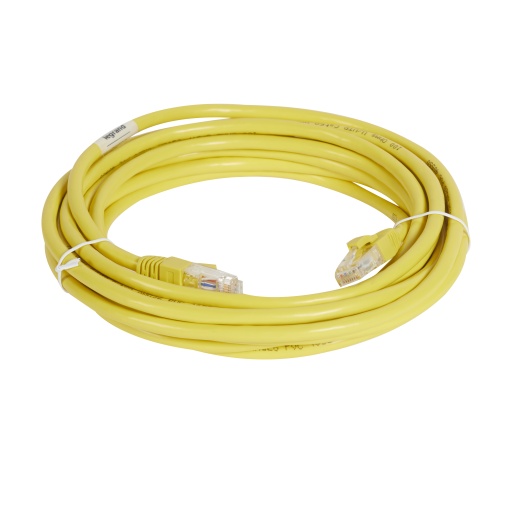 LCS3 - Cordões RJ 45 cat. 6A - UUTP impedância 100 Ω - PVC - amarelo - 5m