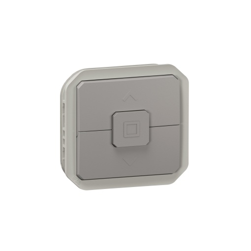Plexo IP 55 componível - Interruptor duplo para estores, Cinzento