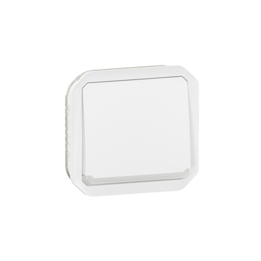 Plexo IP 55 componível - Botão simples NA  NF luminoso, Branco