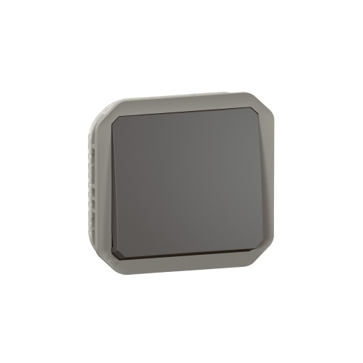 Plexo IP 55 componível - Botão simples NA  NF, Antracite