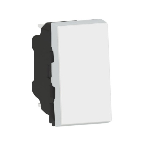 Mosaic - Botão simples NA- ligad. livres potencial - 6A-250V- 1 mód. - branco