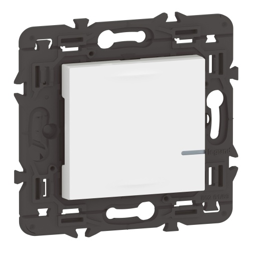 Interruptor de iluminação conectado s neutro - branco - Mosaic with Netatmo