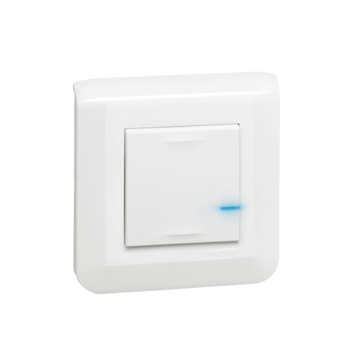 Interruptor de iluminação conectado s neutro - branco - Mosaic with Netatmo