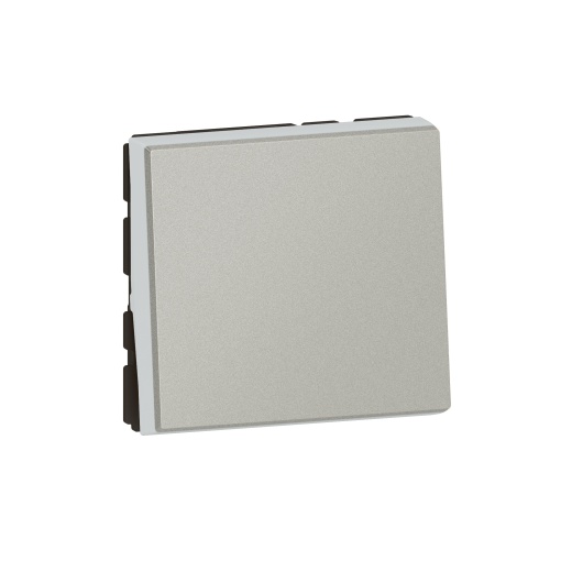 Mosaic - Botão Easy-Led - 6A - 250 V - 2 módulos - alumínio