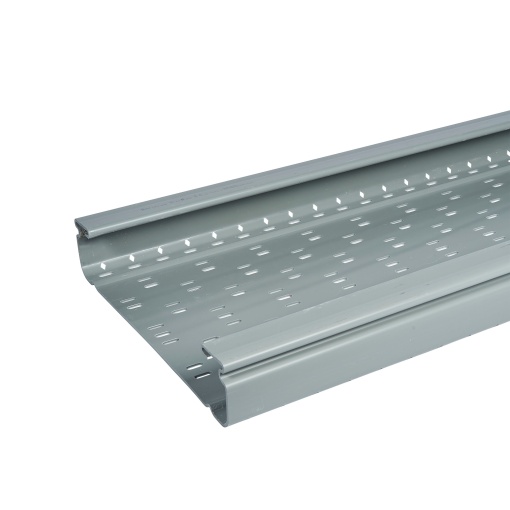 Caminho de cabos PVC - calha perfurada - 500 x 100 mm