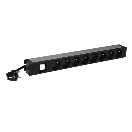 LCS3 - PDU 19'' - 1 U - 8 x 2PE - standard FR - 1 interruptor luminoso