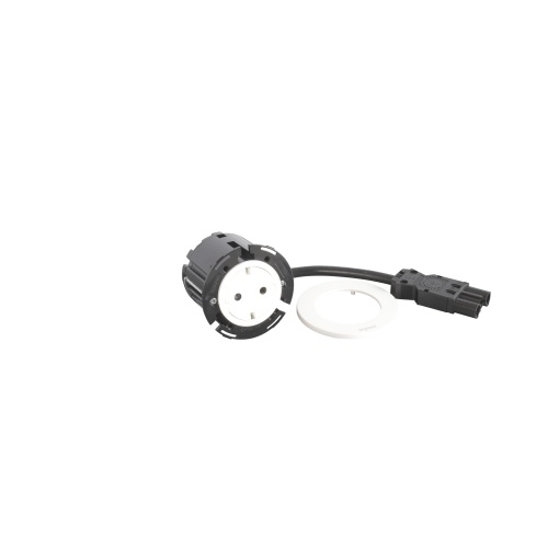 Incara Disq 60 - 2PT Schuko, Branco - com cabo 0,5m e conector Wieland