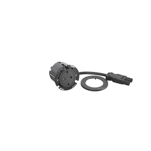 Incara Disq 60 - 2PT Schuko, Preto - com cabo 0,5m e conector Wieland