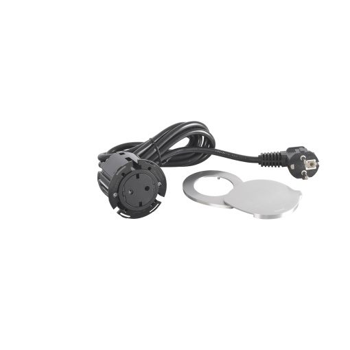 Incara Disq 60 - 2PT Schuko, Metal com tampa - com cabo 2m e ficha 2PT