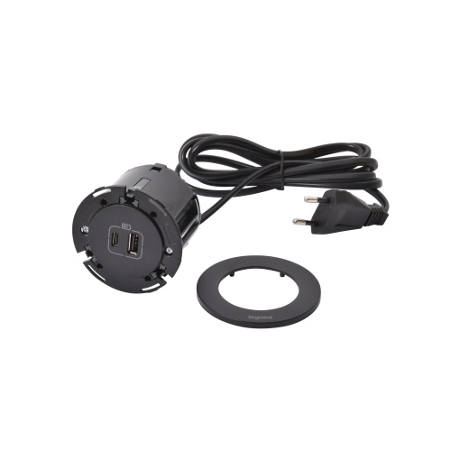 Incara Disq 60 - USB AC, Preto - com cabo 2m e ficha 2PT