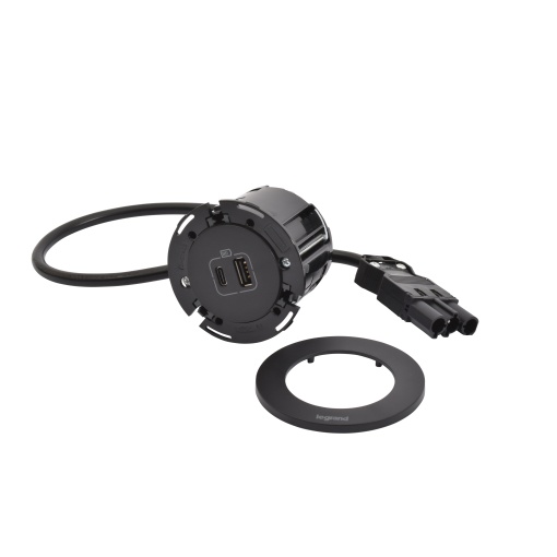Incara Disq 60 - USB AC, Preto - com cabo 0,5m e conector Wieland