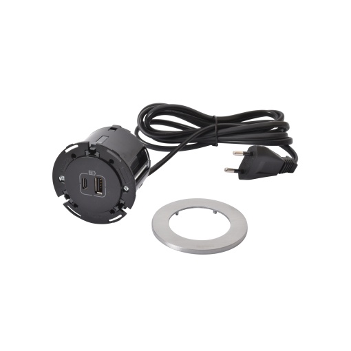 Incara Disq 60 - USB AC, Metal - com cabo 2m e ficha 2PT