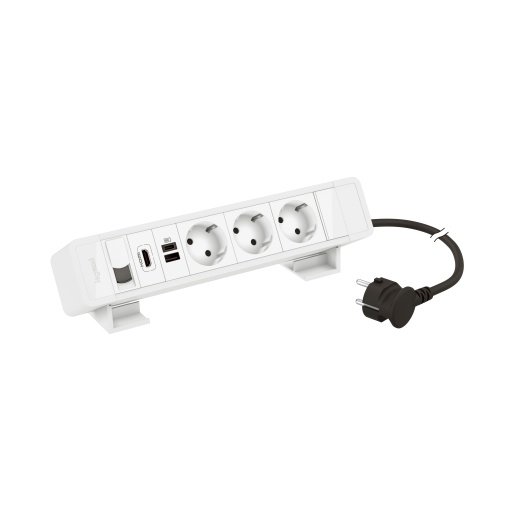 Incara On Desk - 3x2PT  1 USB A  1 USB C  1 RJ45 Cat.6 FTP  1 HDMI - Branco