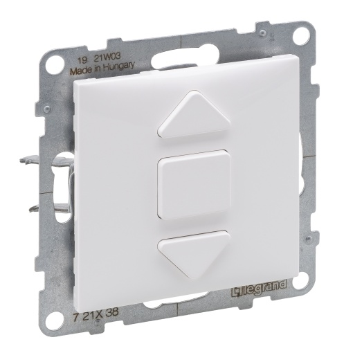 Suno - Botão de estores, 6 A - 250 V, ligadores automáticos, Branco