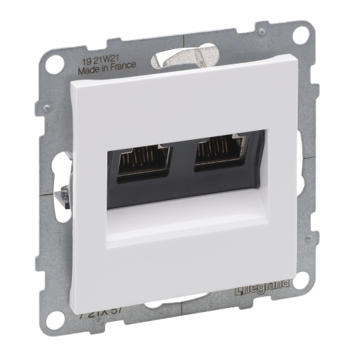 Suno - Tomada dupla 2 x RJ45 cat. 6 - STP, Branco