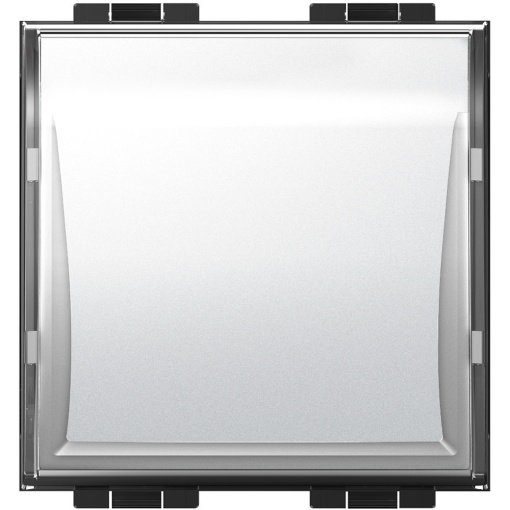 Livinglight - Botão 10 A iluminável NA, com porta-etiquetas - Branco, 2 mód