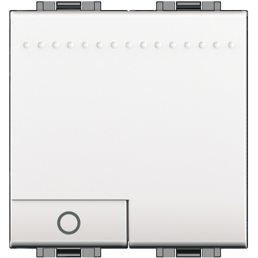 Livinglight - Botão 10 A iluminável NA - Lâmpada- Branco, 2 módulos