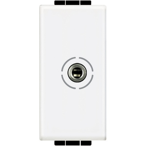 Livinglight - Tomada áudiovídeo - Jack Ø 3,5 mm - Branco - 1 módulo