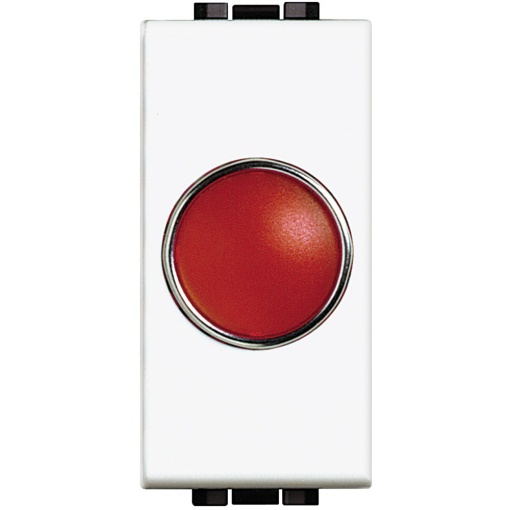 Livinglight - Sinalizador luminoso com 1 difusor Vermelho - Branco, 1 módulo