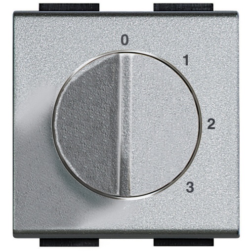 Livinglight - Comutadorseletor rotativo, 1 via - Tech, 2 módulos