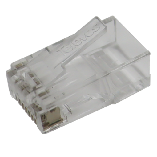 Conector RJ45 macho UTP Cat 6 para cabos de dados