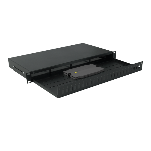 Bandeja F.O. para Rack 19'' Para adaptadores ópticos SC Simplex ou LC Duplex