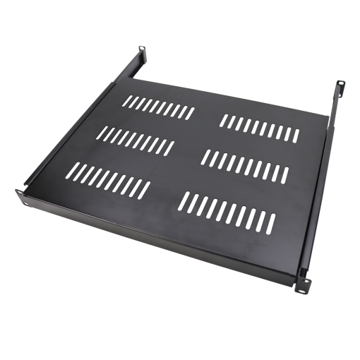 Sliding tray for Rack 19'' 1RU, adjustable depth from 450 to 600 and 800mm