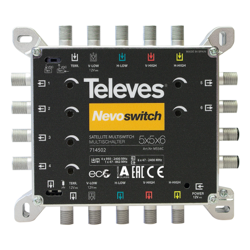 NevoSwitch 5 inputs - 6 outputs 