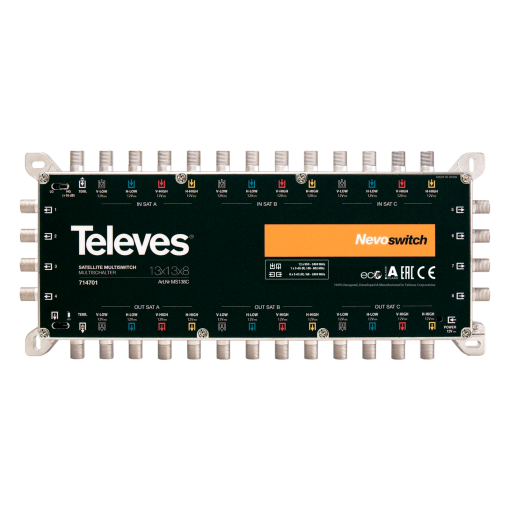 NevoSwitch 13 inputs - 8 outputs 