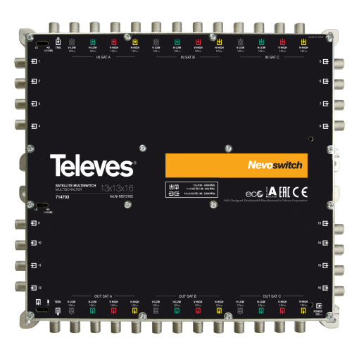 NevoSwitch 13 inputs - 16 outputs 