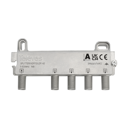 F 4W splitter 5...1220MHz 9dB DOCSIS 3.1