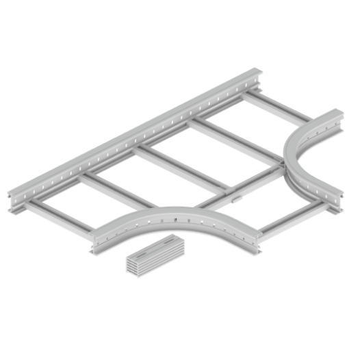Derivação T Unex 85x500 R300, em U48X cor cinzento