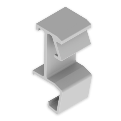 Distanciador de tampa Unex, em U48X cor cinzento